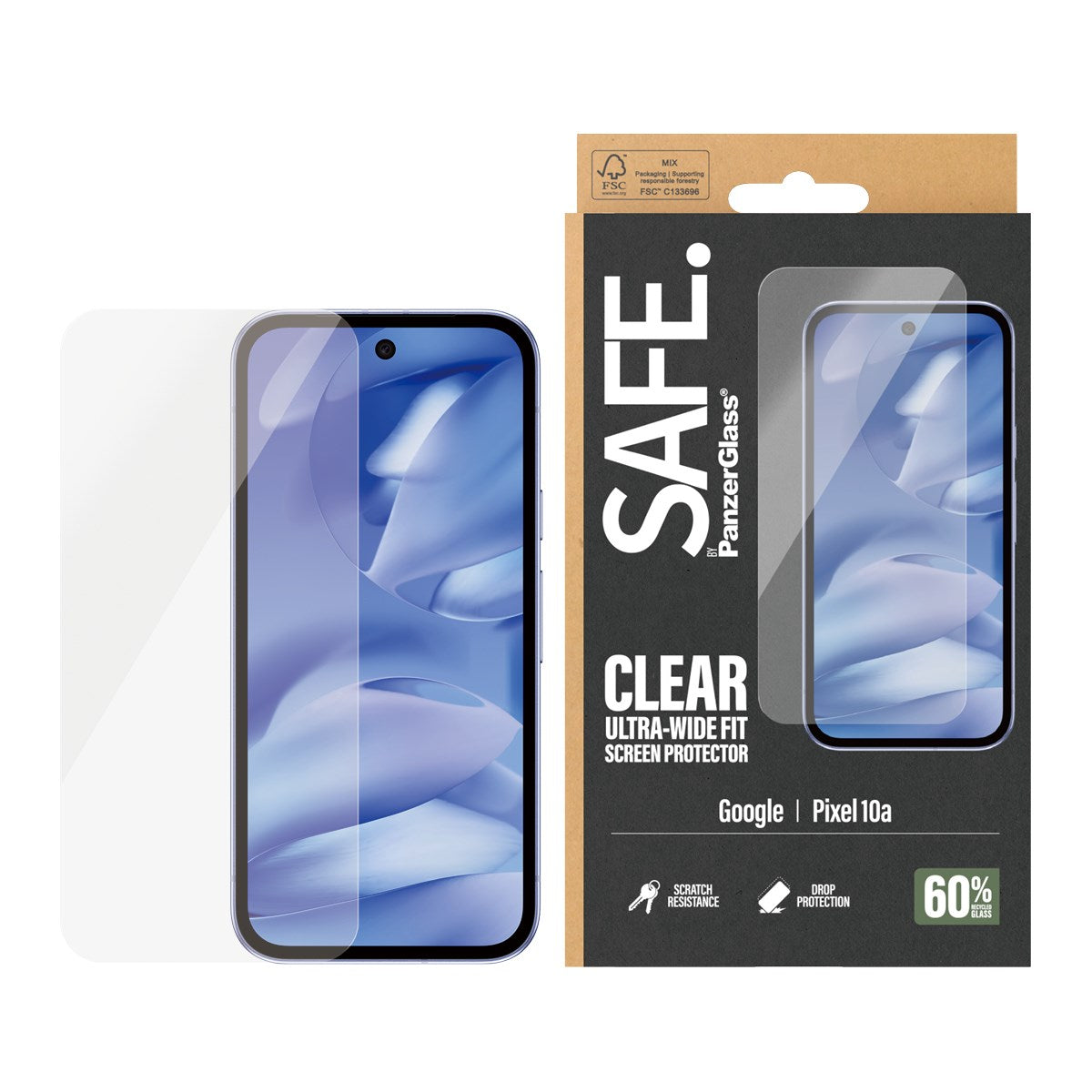 SAFE. by PanzerGlass® Displayschutz Google Pixel 10a 5G | Ultra-Wide Fit
